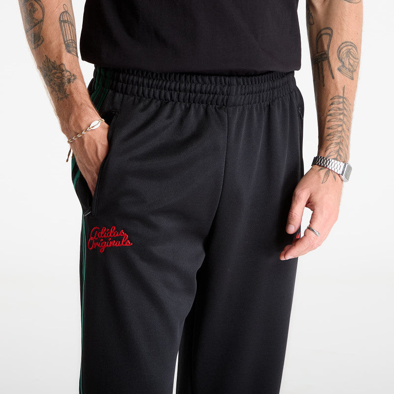 adidas Firebird Track Pants Roses Black/ Collegiate Green
