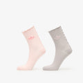 adidas Ruffle Socks 2 Pairs Sandy Pink/ Grey Two