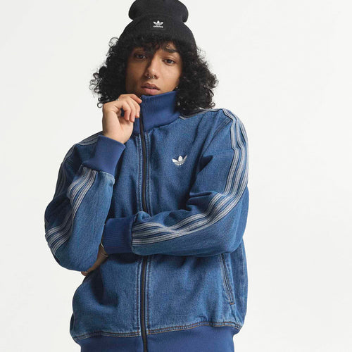 adidas Adicolor Denim Firebird Track Top Medium Vintage Denim