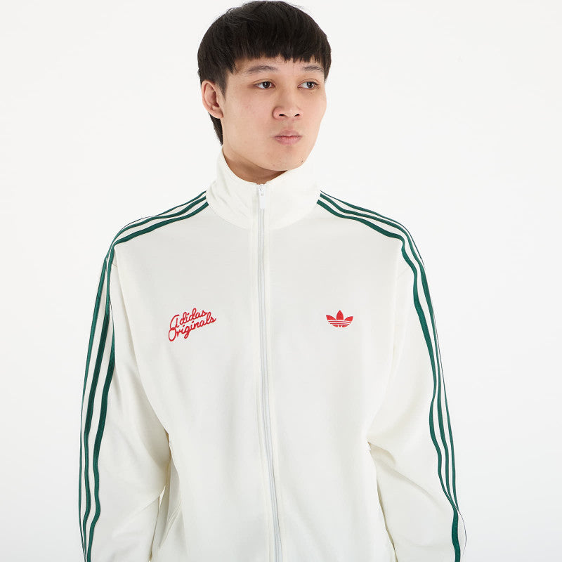 adidas Firebird Roses Track Top Off White/ Collegiate Green