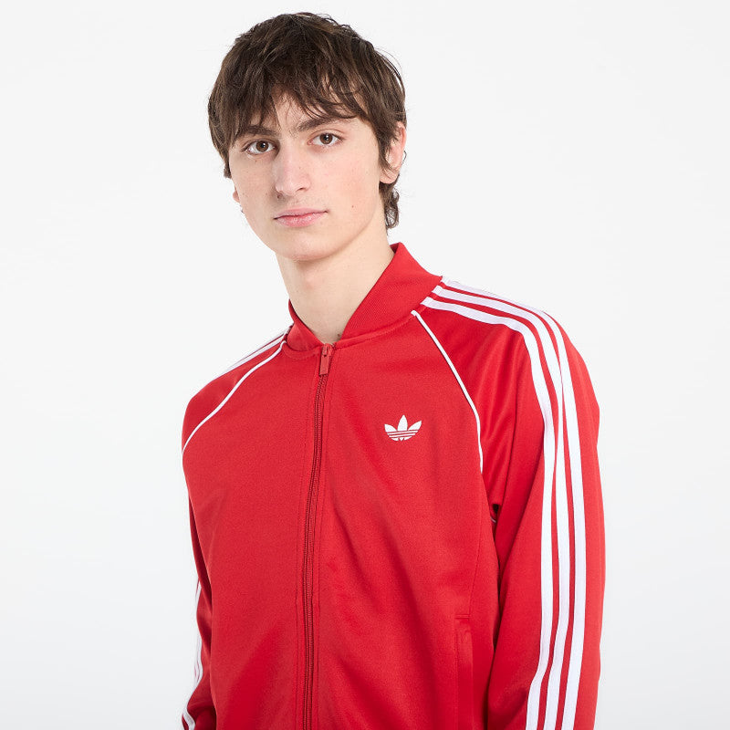 adidas Sst Track Top Better Scarlet/ White
