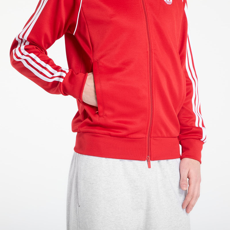 adidas Sst Track Top Better Scarlet/ White