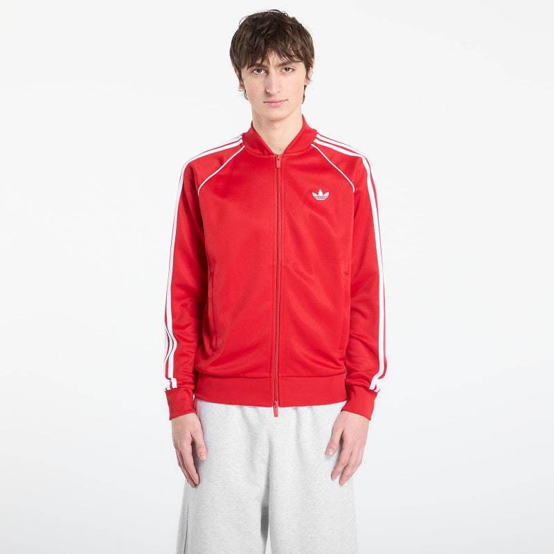 adidas Sst Track Top Better Scarlet/ White