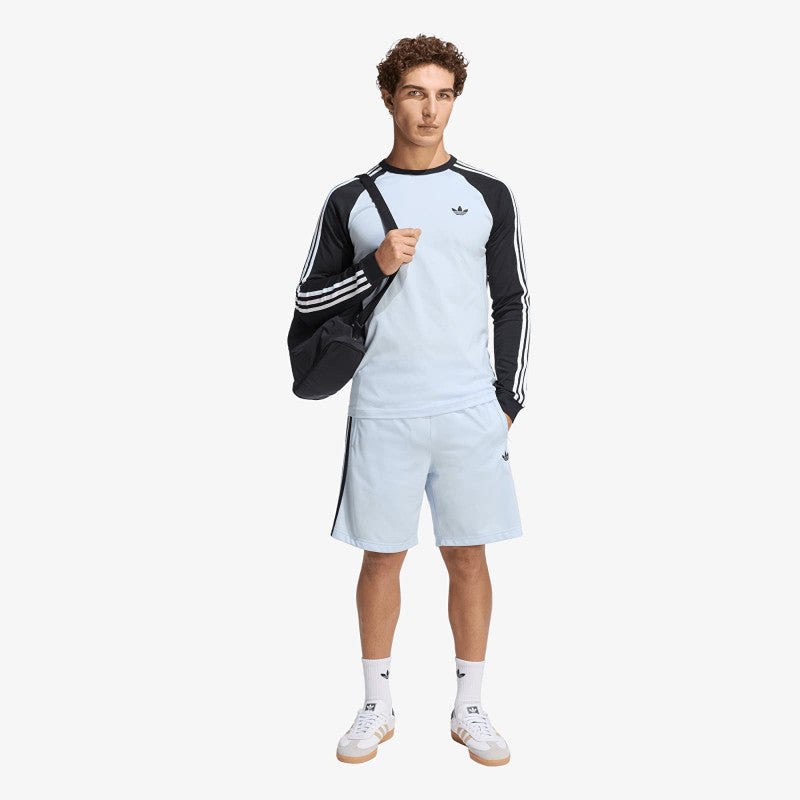 adidas 3-Stripes Long-Sleeve Top Long-Sleeve Top Crystal Sky