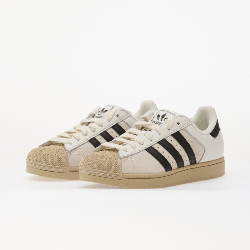 adidas Superstar II Core White/ Core Black/ Khaki Three 45