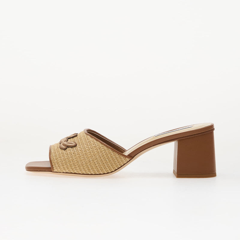 Karl Lagerfeld Jeans Plaza II Raffia Signia Slide Natural Raffia