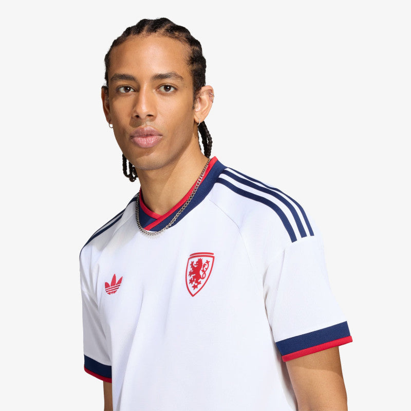 adidas Czechia FAČR Away Jersey White/ Team Navy Blue 2/ Team Power Red 2