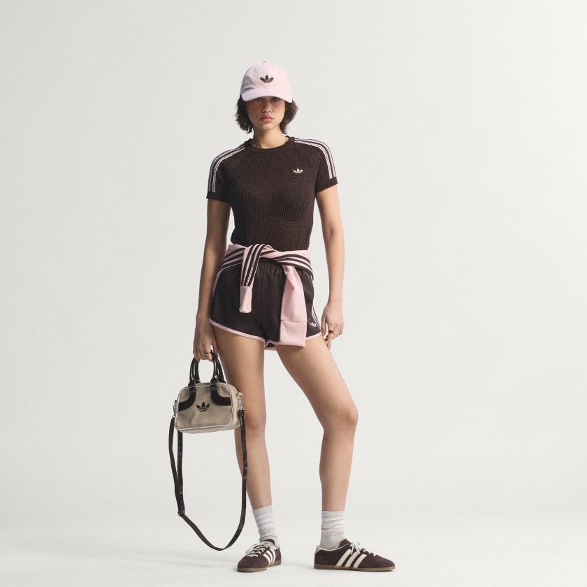 adidas Knitted Crochet Cali Tee W "Aurora Coffee"