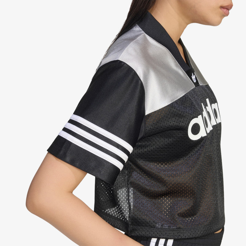 adidas Crop Jersey Black/ Grey Two/ White