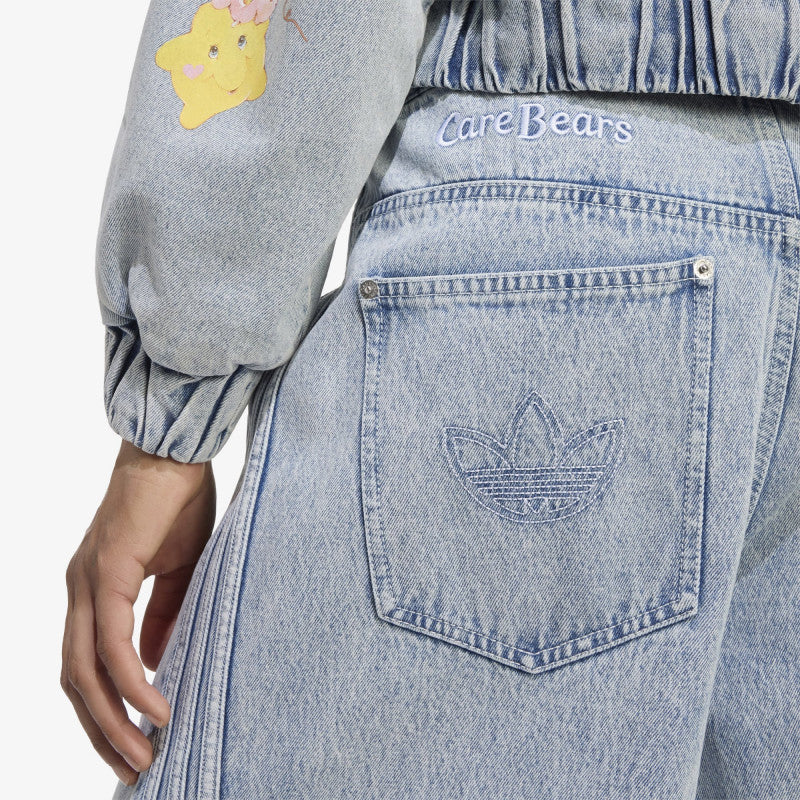 Jeansy adidas x Care Bears Care Bear High Rise Wide Leg Denim Pant Clear Sky