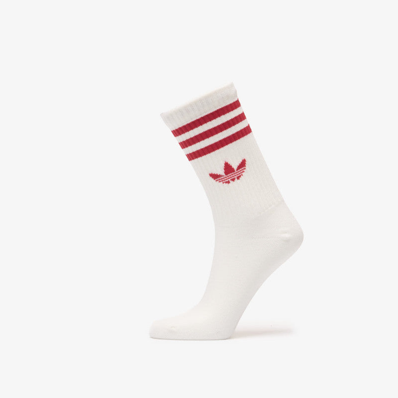 adidas 3 Stripes Crew Socks 3 Pairs Night Indigo/ Team Victory Red/ Collegiate Green