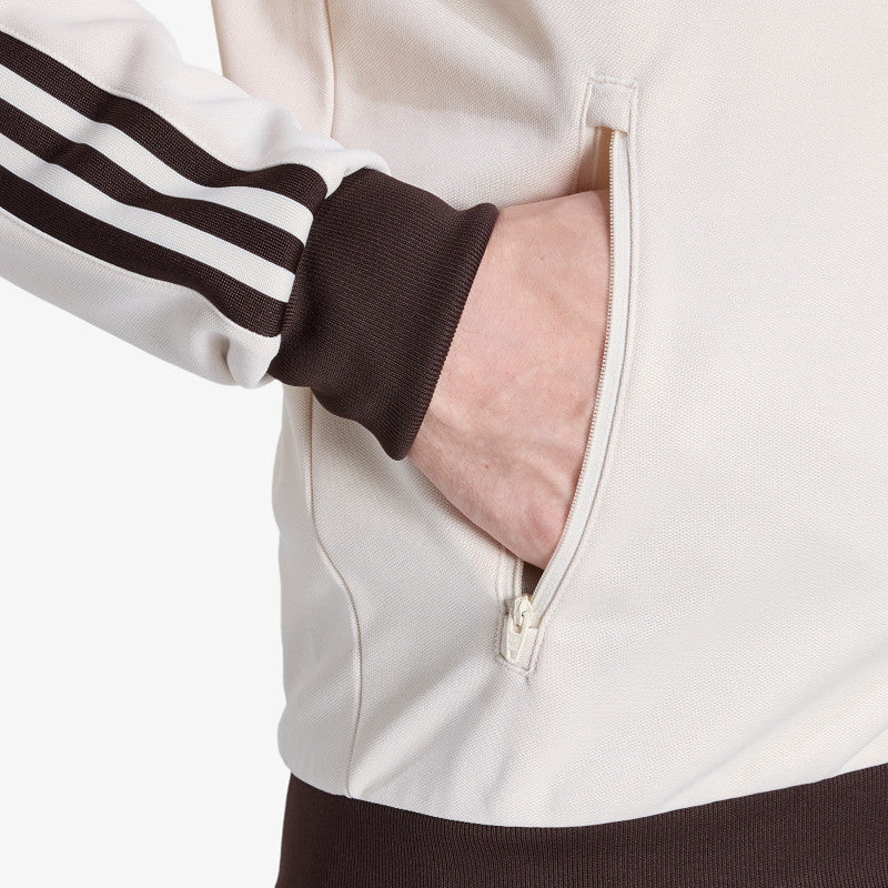 adidas Classic Track Top Wonder White/ Aurora Coffee