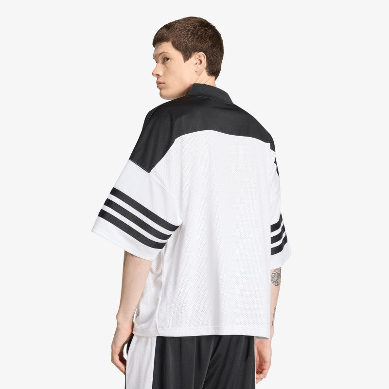 adidas Adicolor Oversized American Football Jersey White/ Black