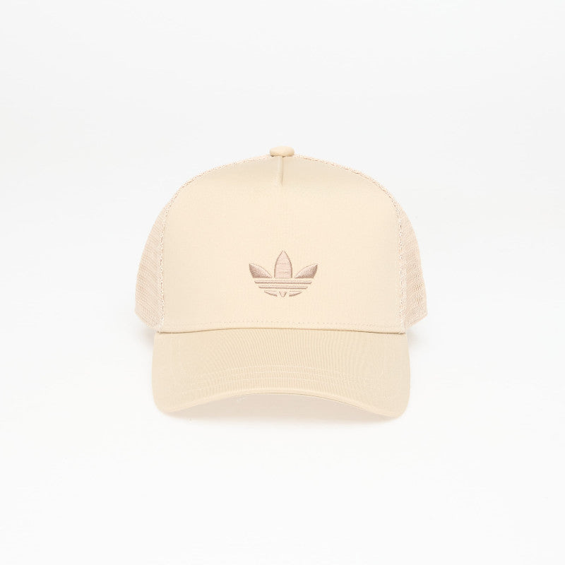 adidas Adicolor Classic Curved Foam Trucker Cap Khaki Three