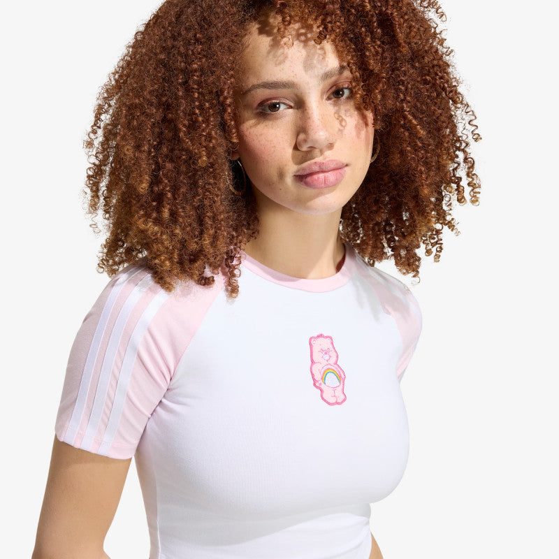 adidas x Care Bears Baby Tee White/ Clear Pink