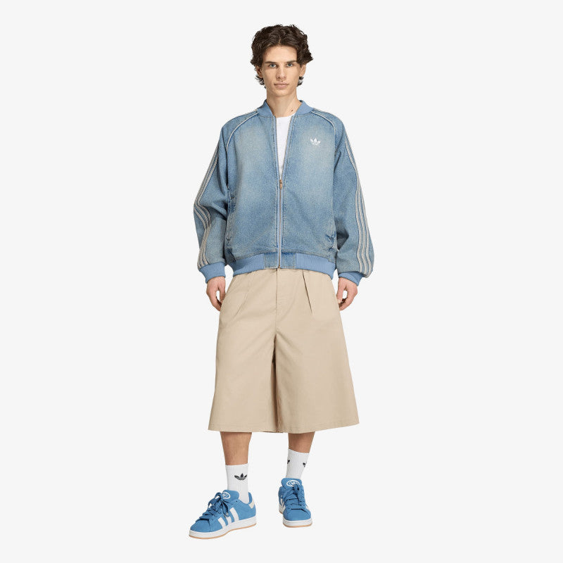 adidas SST Adicolor Denim Tracktop Worn Blue Denim