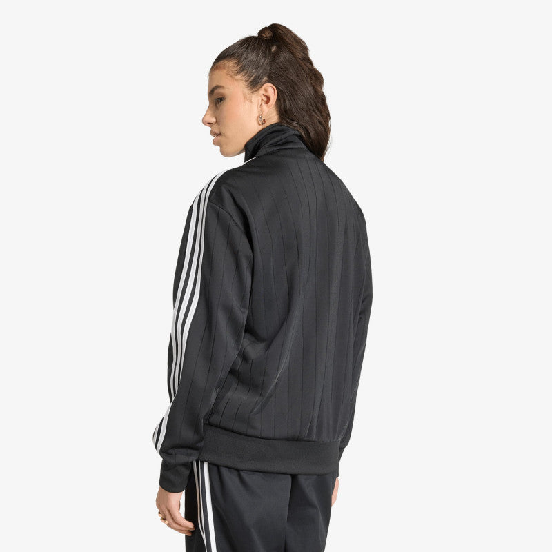 adidas Pinstripe Firebird Loose Tracktop Black/ White/ Grey Two