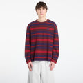 adidas 90S Alternative Sport Long Sleeve Stripe Waffle T-Shirt Aurora Ruby