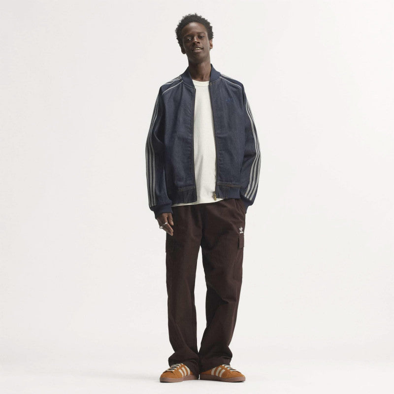 adidas SST Adicolor Denim Tracktop Indigo Denim