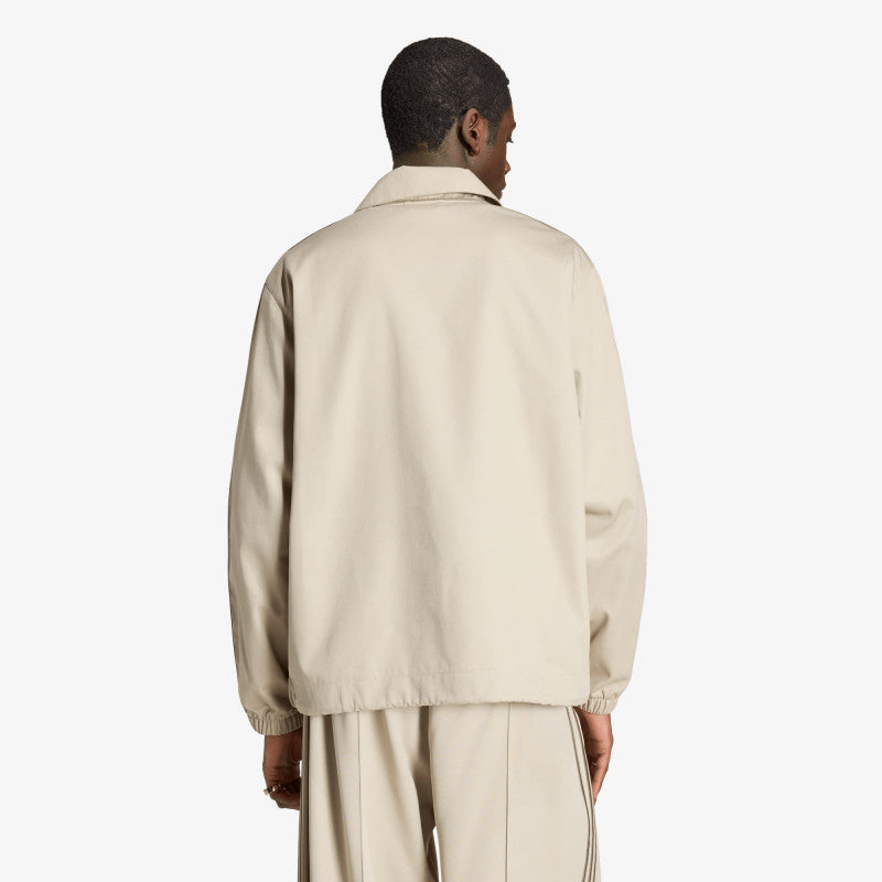 adidas 3 Stripes Coaches Jacket Khaki Three