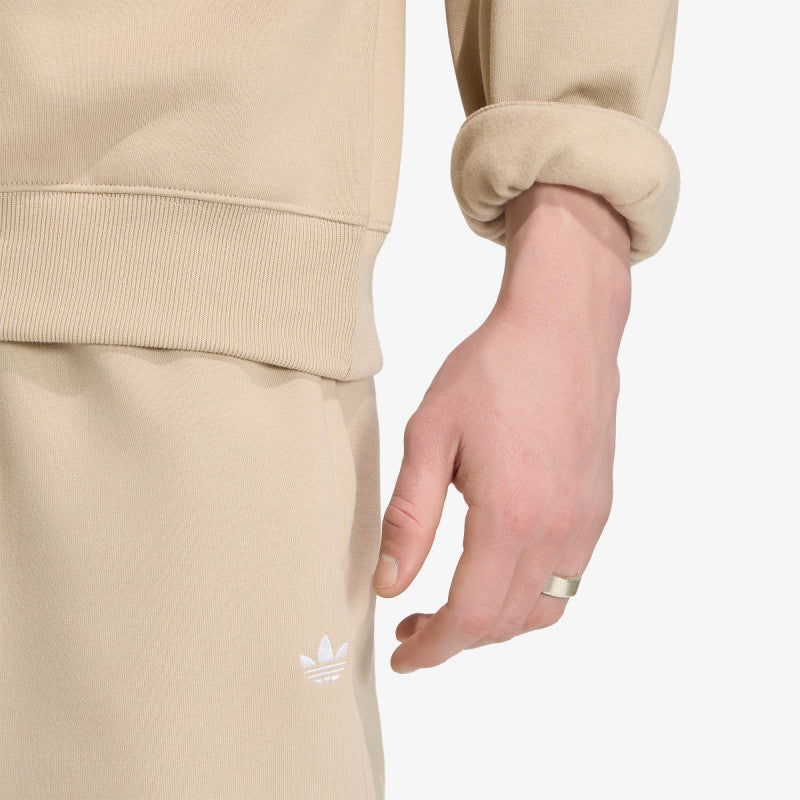 adidas Trefoil Essentials Loose Crew Sweatshirt Khaki Three