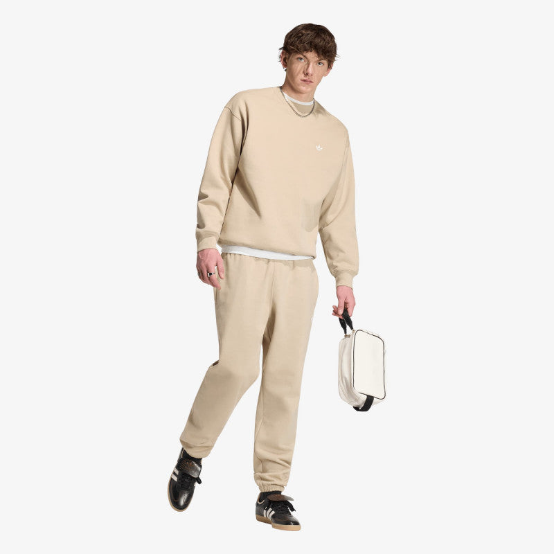 adidas Trefoil Essentials Loose Crew Sweatshirt Khaki Three