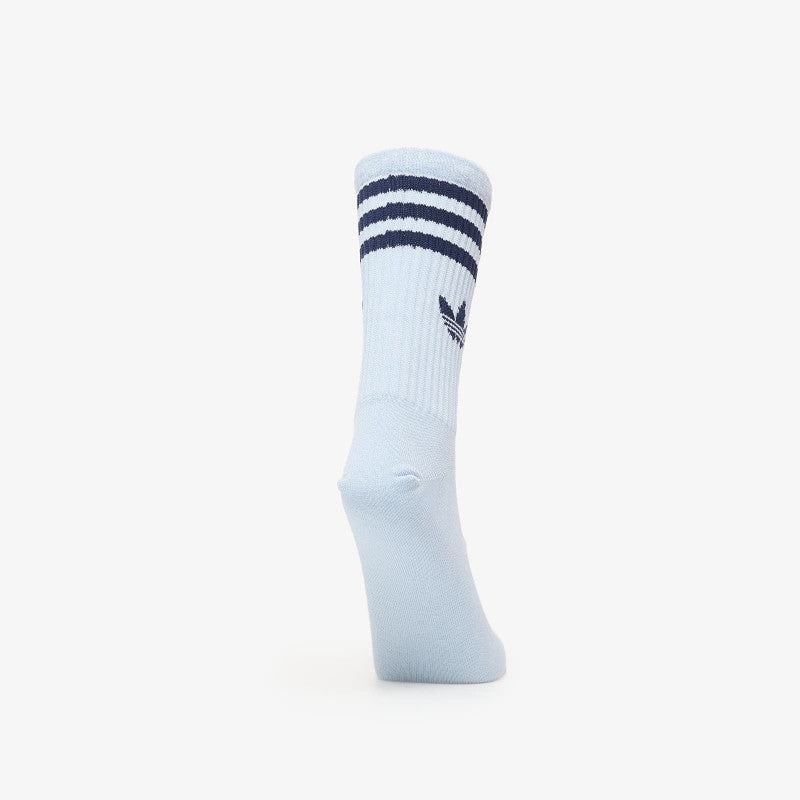 adidas 3-Stripes Crew Socks 3 Pairs Wonder Blue/ Night Indigo/ White
