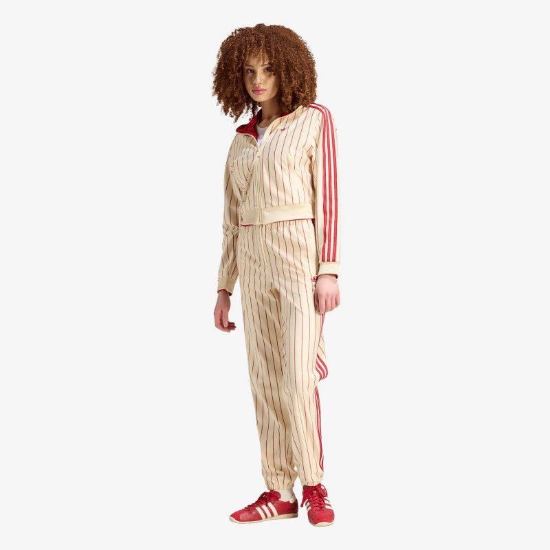 adidas Reversible Firebird Track Top Warm Vanilla/ Team Victory Red
