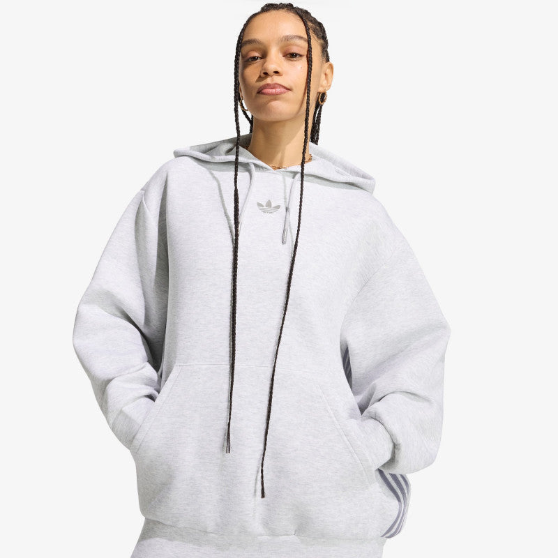 adidas Spacer Hoodie Light Grey Heather/ Reflective Silver/ Lgh Solid Grey