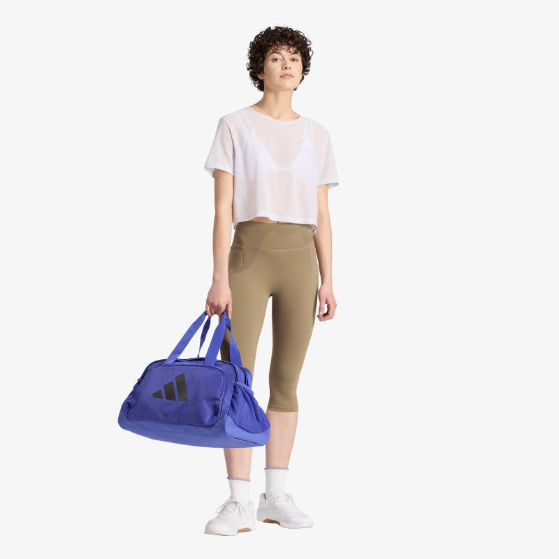 adidas Strength Essentials Workout Boxy Mesh T-Shirt Frozen Purple