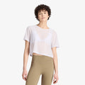 adidas Strength Essentials Workout Boxy Mesh T-Shirt Frozen Purple