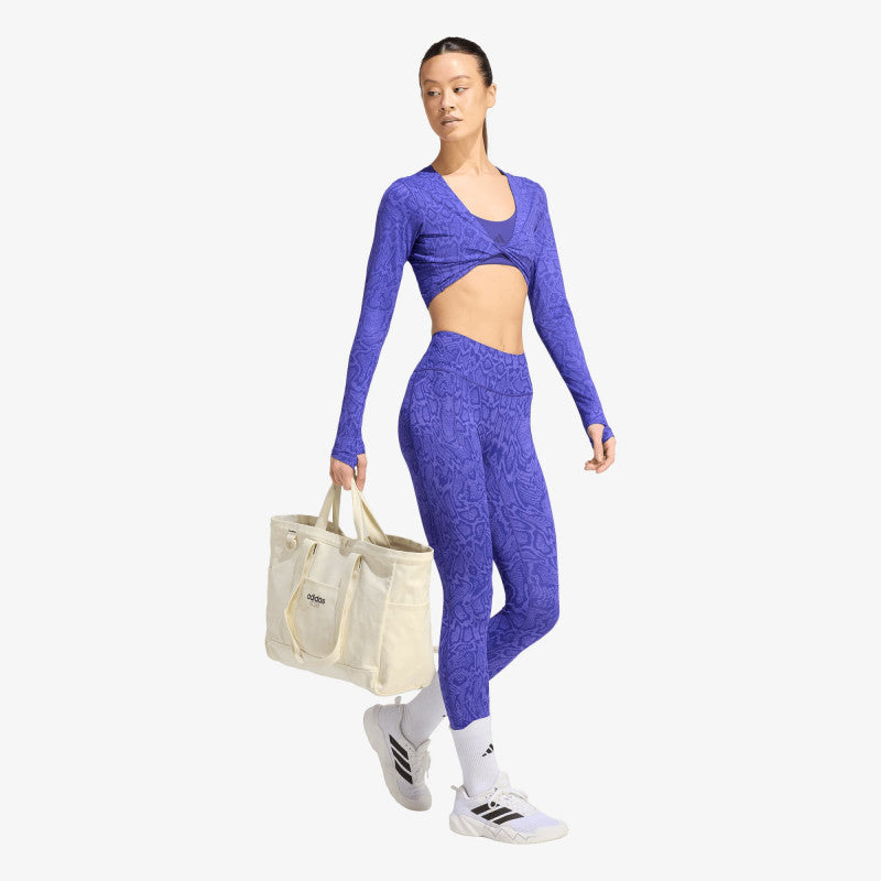 adidas Primelift Workout Snake Twist Reversible Long Sleeve Solar Purple/ Pure Purple