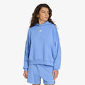 adidas 3 Stripes Studio Hoodie Blue Fusion