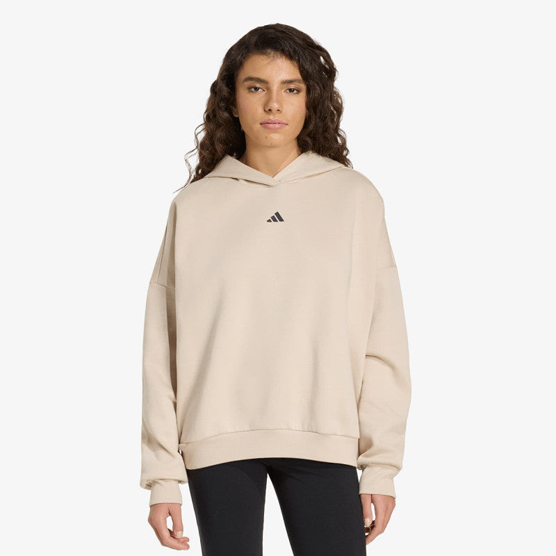 adidas 3 Stripes Studio Hoodie Crystal Linen