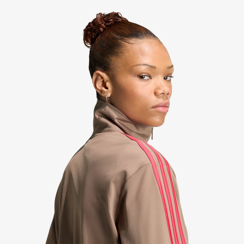 adidas Firebird Track Top Loose Khaki Six/ Power Pink