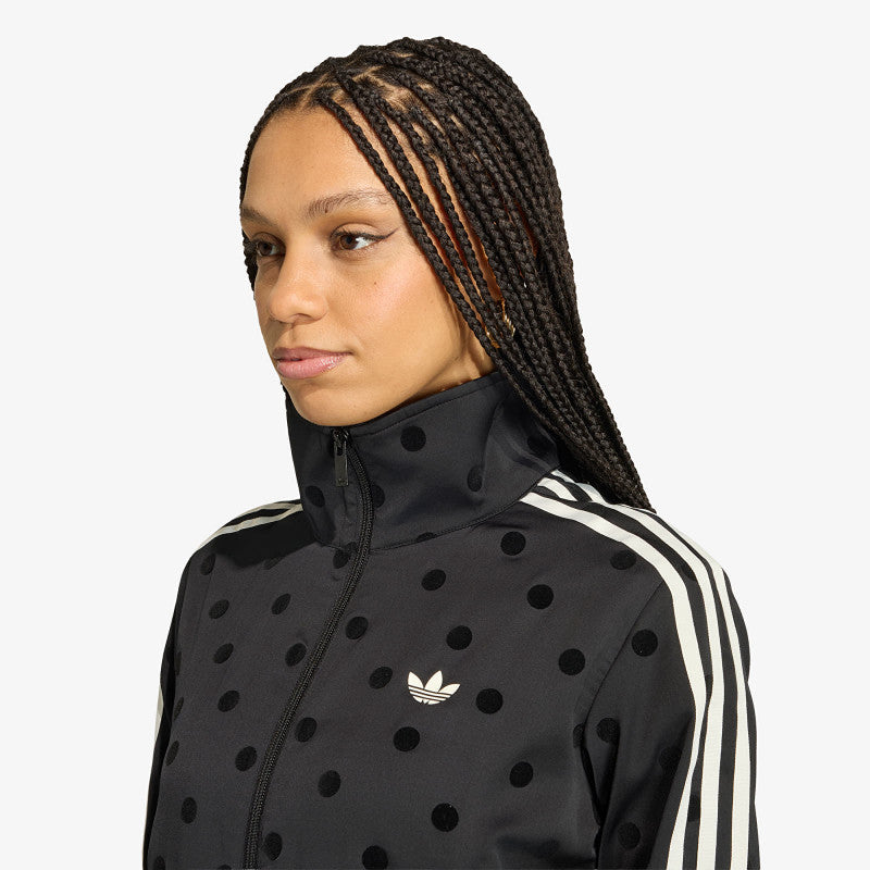 adidas Satin Polka Dots Tt Track Top Black