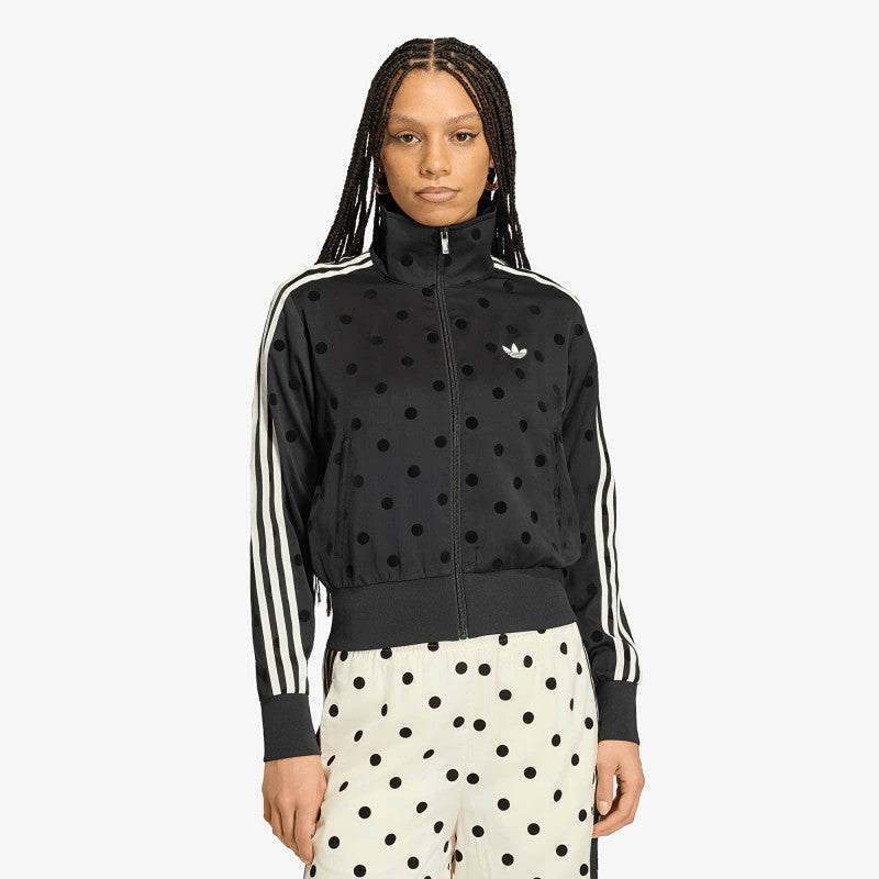 adidas Satin Polka Dots Tt Track Top Black