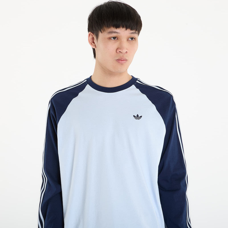 adidas Britcore Long Sleeve Cali T-Shirt Crystal Sky/ Night Indigo