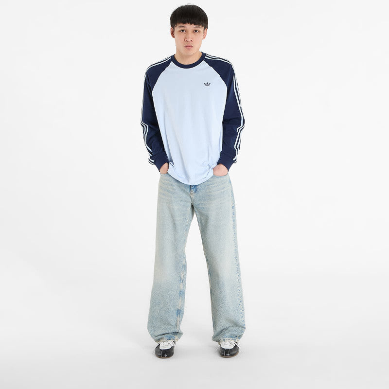 adidas Britcore Long Sleeve Cali T-Shirt Crystal Sky/ Night Indigo