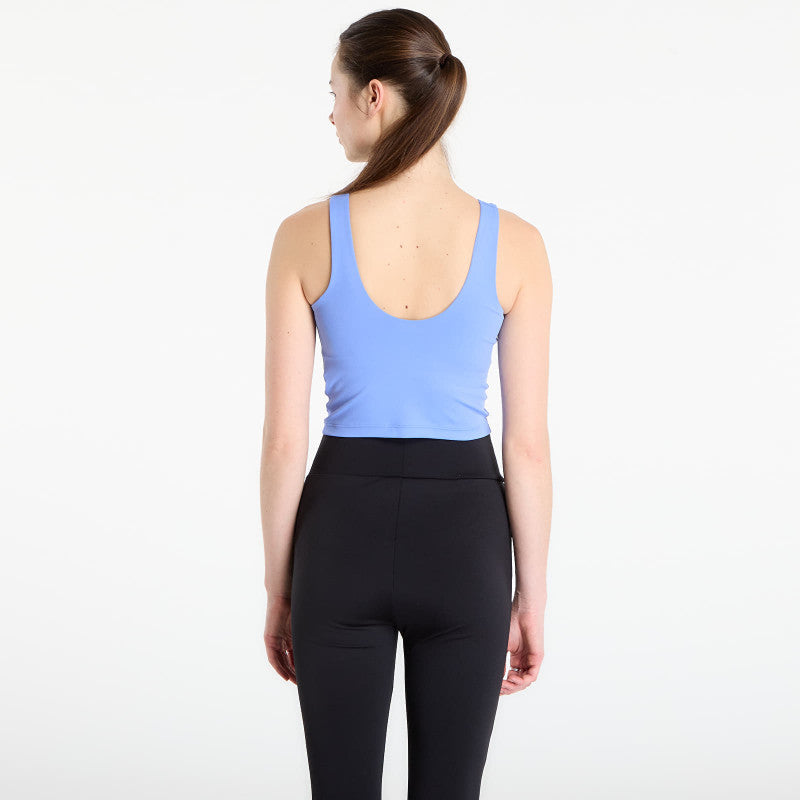 adidas 3 Stripes Studio All Me Light Support Tank Top Blue Fusion