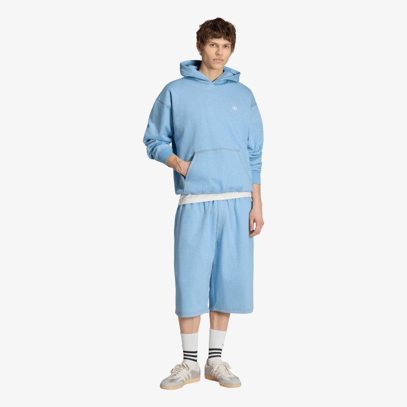 adidas Trefoil Essentials Melange Shorts Knee-lenght Light Blue Mel