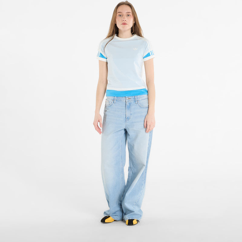 adidas Double Layered Cali T-Shirt Off White/ App Sky Rush