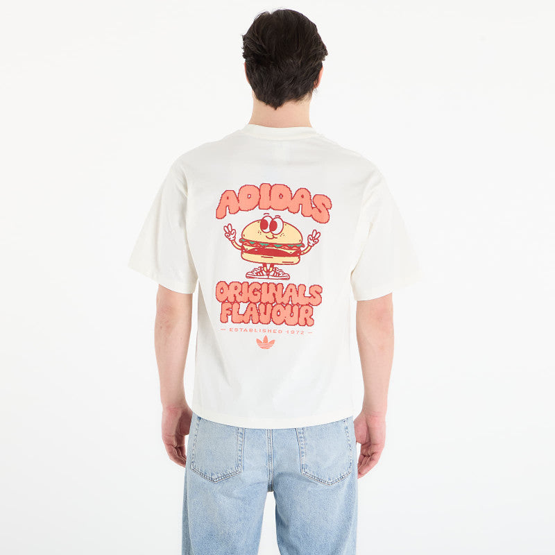 adidas Pixelated Burget Character Graphic T-Shirt Off White