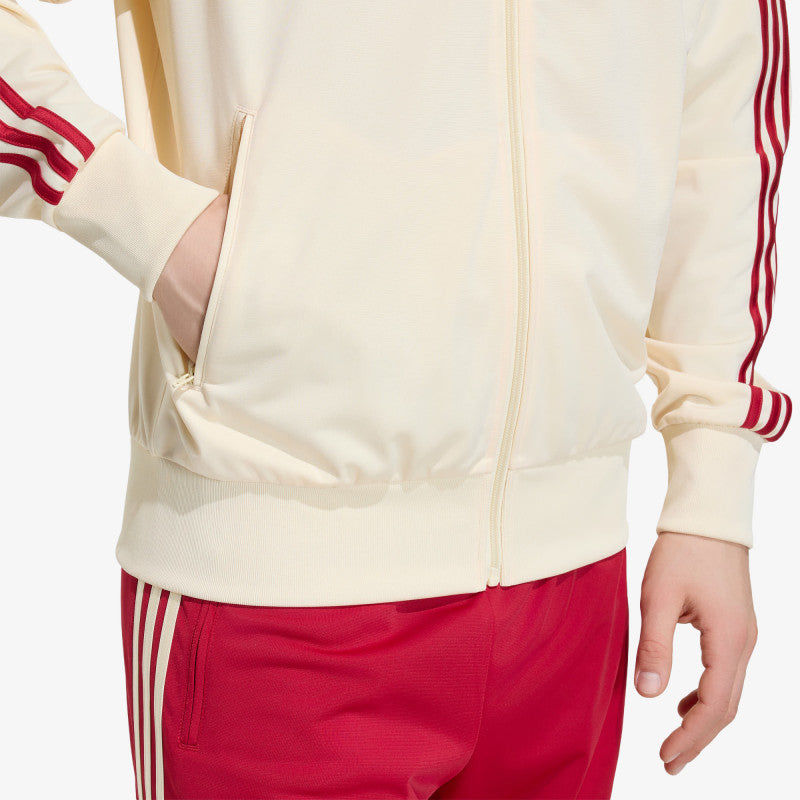 adidas Firebird Track Jacket Warm Vanilla/ Team Victory Red