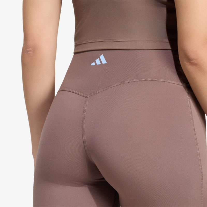 adidas 3 Stripes Studio All Me Booty Short Leggings Earth Strata