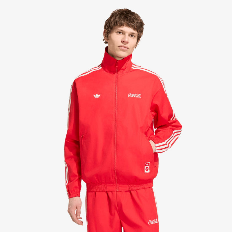 adidas x Coca Cola Classic Sport Firebird Track Jacket Vivid Red