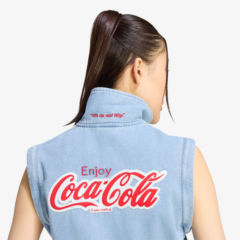 adidas x Coca Cola Firebird Reg Denim Track Top Light Denim