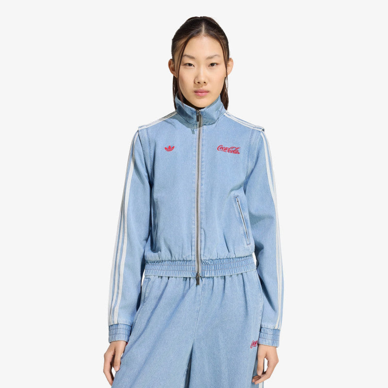 adidas x Coca Cola Firebird Reg Denim Track Top Light Denim