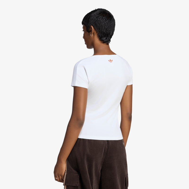 adidas Graphic Slim T-Shirt White