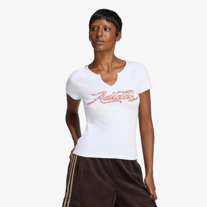 adidas Graphic Slim T-Shirt White